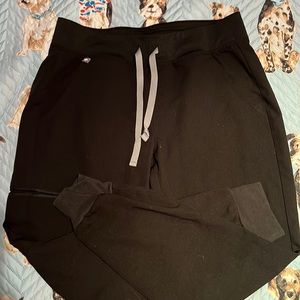 Figs Black Zamora Jogger Scrub Pant Size Small Petite